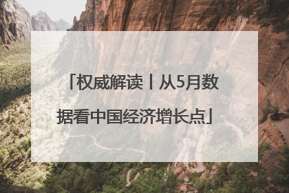 权威解读丨从5月数据看中国经济增长点