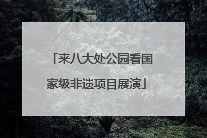 来八大处公园看国家级非遗项目展演