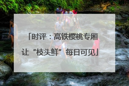 时评：高铁樱桃专厢 让“枝头鲜”每日可见