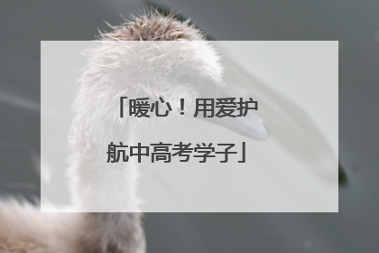 暖心！用爱护航中高考学子