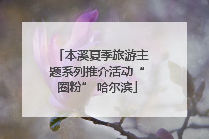 本溪夏季旅游主题系列推介活动“圈粉” 哈尔滨