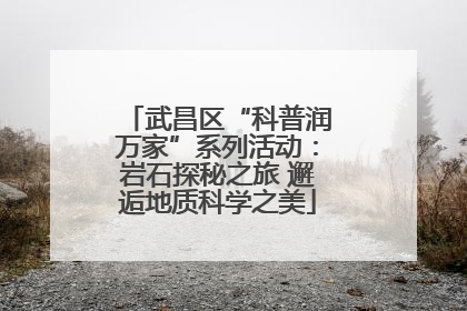 武昌区“科普润万家”系列活动：岩石探秘之旅 邂逅地质科学之美