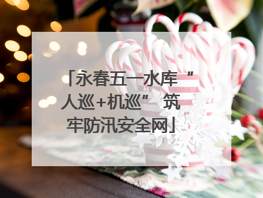 永春五一水库“人巡+机巡” 筑牢防汛安全网