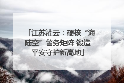 江苏灌云：硬核“海陆空”警务矩阵 锻造平安守护新高地