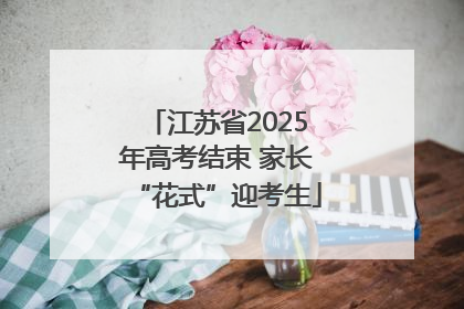江苏省2025年高考结束 家长“花式”迎考生