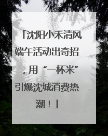 沈阳小禾清风端午活动出奇招，用“一杯米”引爆沈城消费热潮！