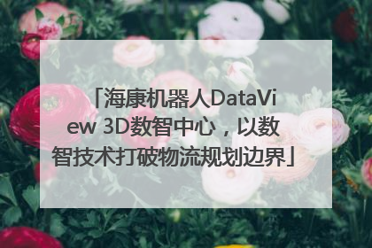 海康机器人DataView 3D数智中心，以数智技术打破物流规划边界