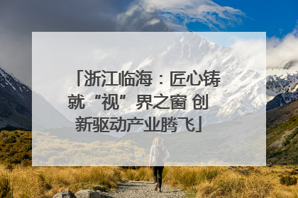 浙江临海：匠心铸就“视”界之窗 创新驱动产业腾飞