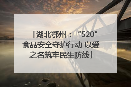 湖北鄂州：“520”食品安全守护行动 以爱之名筑牢民生防线