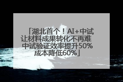 湖北首个！AI+中试让材料成果转化不再难 中试验证效率提升50%成本降低60%