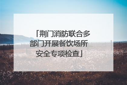 荆门消防联合多部门开展餐饮场所安全专项检查