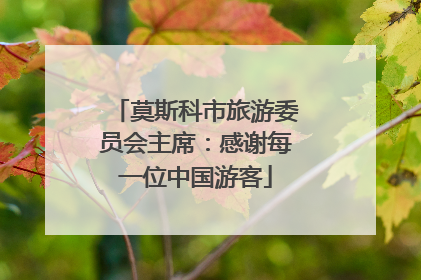 莫斯科市旅游委员会主席：感谢每一位中国游客