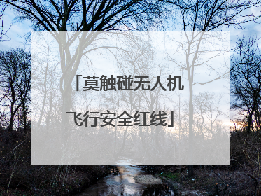 莫触碰无人机飞行安全红线