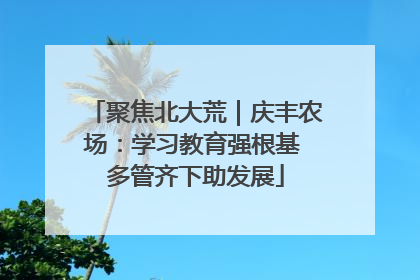 聚焦北大荒｜庆丰农场：学习教育强根基 多管齐下助发展