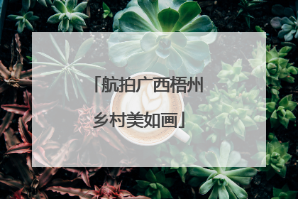 航拍广西梧州乡村美如画