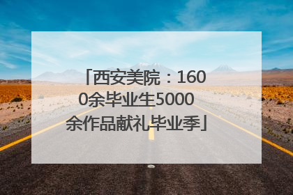 西安美院：1600余毕业生5000余作品献礼毕业季