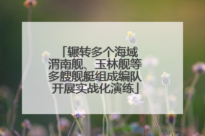 辗转多个海域 渭南舰、玉林舰等多艘舰艇组成编队开展实战化演练