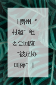 贵州“村超”组委会回应“被足协叫停”