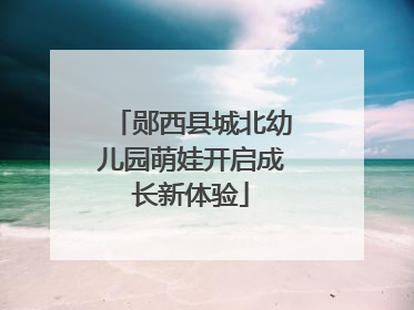 郧西县城北幼儿园萌娃开启成长新体验