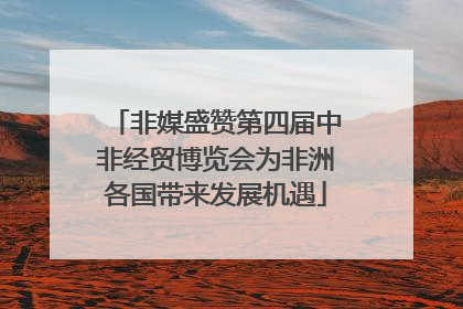 非媒盛赞第四届中非经贸博览会为非洲各国带来发展机遇