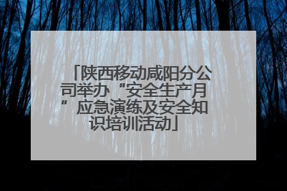 陕西移动咸阳分公司举办“安全生产月”应急演练及安全知识培训活动