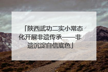 陕西武功二实小常态化开展非遗传承——非遗沉淀自信底色