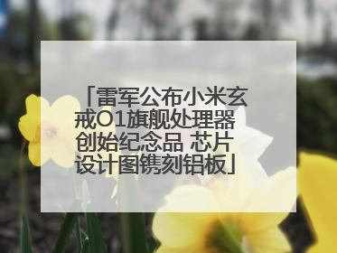 雷军公布小米玄戒O1旗舰处理器创始纪念品 芯片设计图镌刻铝板