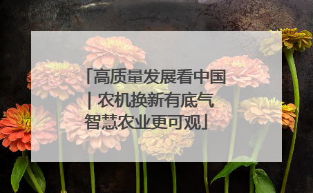 高质量发展看中国｜农机换新有底气 智慧农业更可观