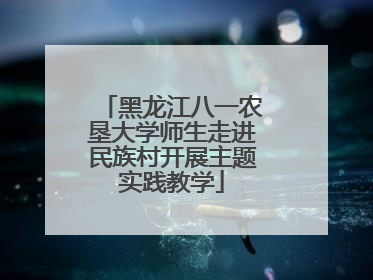 黑龙江八一农垦大学师生走进民族村开展主题实践教学
