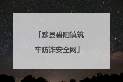 黟县碧阳镇筑牢防诈安全网