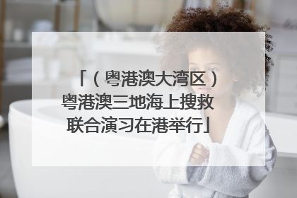 （粤港澳大湾区）粤港澳三地海上搜救联合演习在港举行