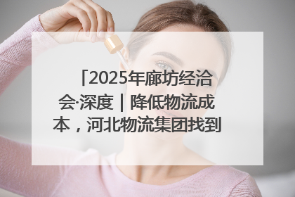 2025年廊坊经洽会·深度｜降低物流成本，河北物流集团找到一把“金钥匙”
