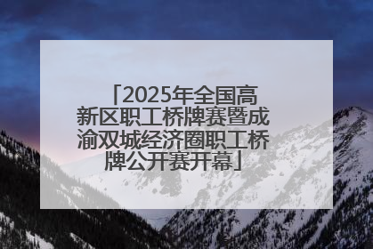 2025年全国高新区职工桥牌赛暨成渝双城经济圈职工桥牌公开赛开幕