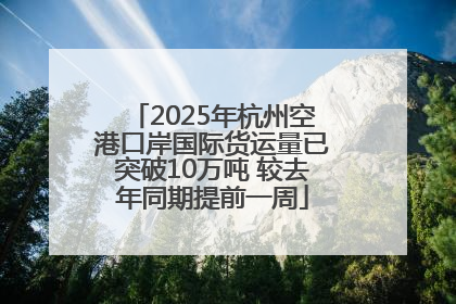 2025年杭州空港口岸国际货运量已突破10万吨 较去年同期提前一周