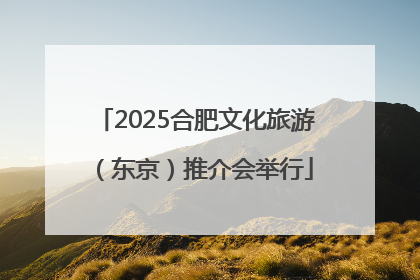 2025合肥文化旅游（东京）推介会举行