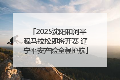 2025沈阳和河半程马拉松即将开赛 辽宁平安产险全程护航