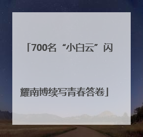 700名“小白云”闪耀南博续写青春答卷