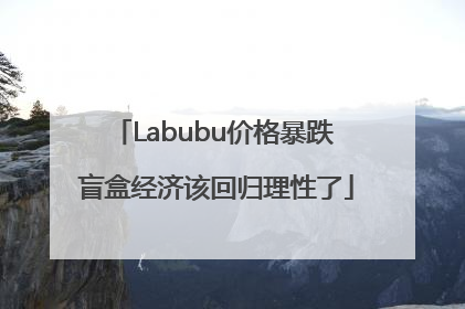 Labubu价格暴跌 盲盒经济该回归理性了